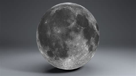 Moon Globe 23k 3d Model Flatpyramid