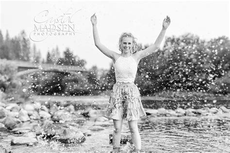 Fun Water Senior Pictures Spokane Crystal Madsen Photography
