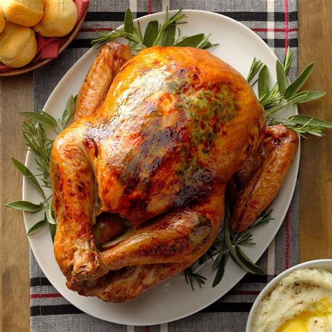 Apple And Herb Roasted Turkey Recipe Taste Of Home