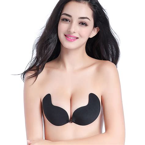 sexy strapless bra women invisible silicone push up bra sujetador soutient gorge brasier fly bra