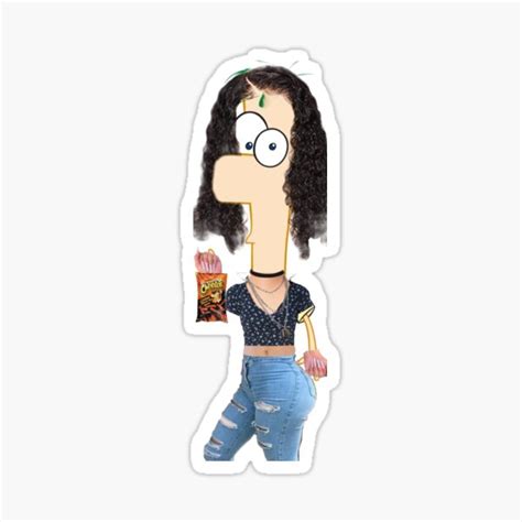 Hot Cheeto Ferb Sticker For Sale By Malapelacathyk Redbubble