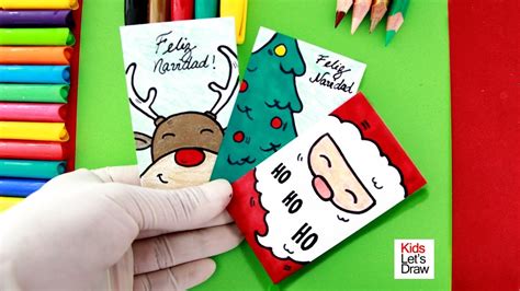 Cómo Hacer Tarjetas NavideÑas Dibujando Y Pintando Diy How To Make A