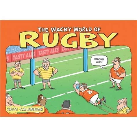 Wacky World Of Rugby A4 Calendar 2021