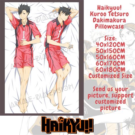 Haikyu Tetsuro Kuroo Body Pillow Cover Anime Boy Anime Body Pillowcase