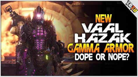 NEW VAAL HAZAK GAMMA ARMOR SET DOPE OR NOPE Monster Hunter World Event Armor YouTube