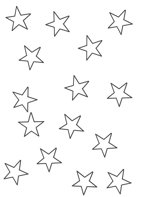 Dibujo De Estrellas Medianas E1554160013371 Estrellas Star Coloring