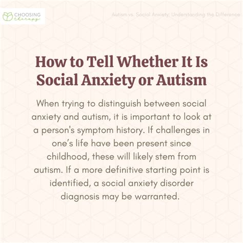 Social Anxiety Or Autism How To Tell The Difference