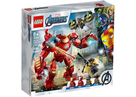 Lego Marvel Avengers Iron Man Hulkbuster Versus Aim Agent Set 76164