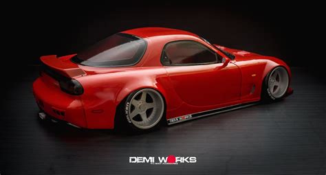 Demi Works Mazda Rx7 Fd Wide Body Full Kit Rc Bodies And Parts