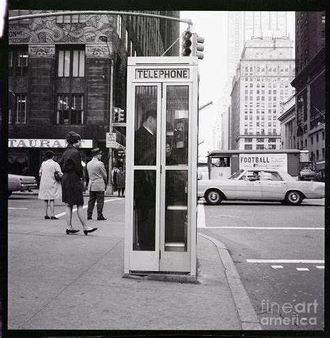 Telephone Booth At 42nd Street Photograph By Bettmann