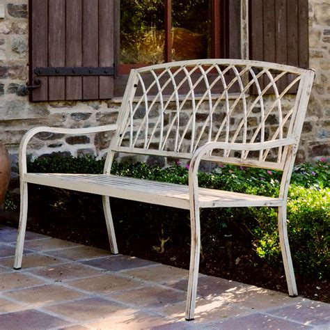 Get free shipping on qualified metal outdoor benches or buy online pick up in store today in the outdoors department. Innova Lancaster 46.5 in. Steel Bench - Outdoor Benches at ...