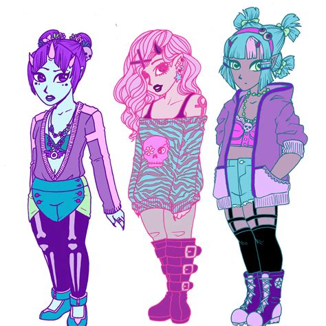 Pastel Goth Oni Adopts Sold By Death G Reaper On Deviantart
