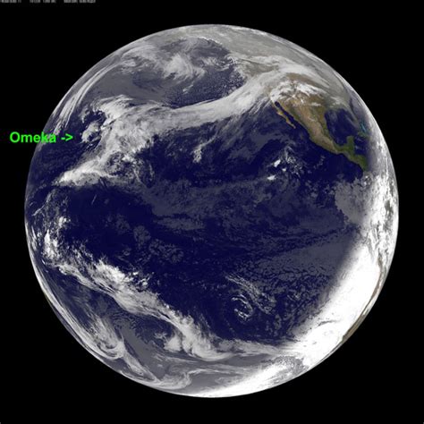 Goes 11 Sees Rare Pacific Tropical Storm Omeka Hawaii 247