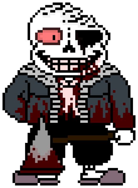 Eternalnessverseglitching Reboothorror Sans Pixel Art Maker