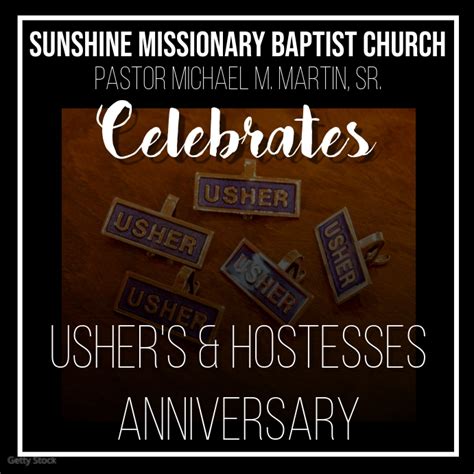 Ushers And Hostess Anniversary Template Postermywall