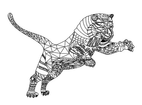 Tiger Printable Mandala To Print Or Download For Free Tiger Mandala