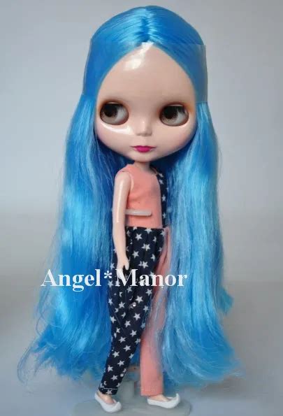 Nude Blyth Doll Blue4 Long Hair Big Eye Doll Fashion Doll Suitable