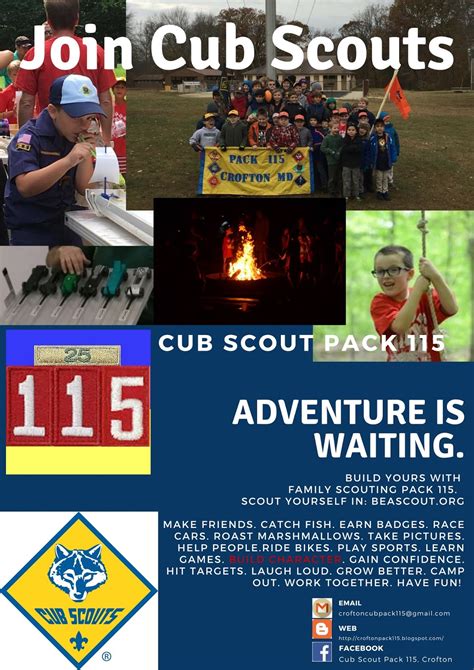Cub Scout Pack 115 Crofton Be A Cub Scout Join Pack 115