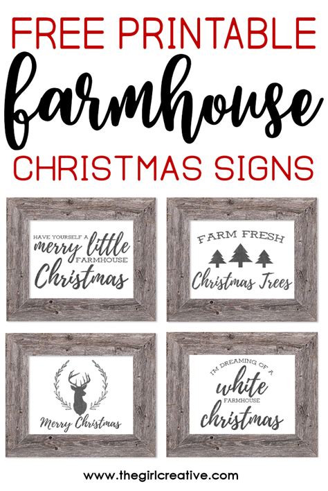 Check spelling or type a new query. Free Printable Farmhouse Christmas Signs - The Girl Creative