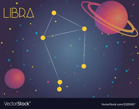 Constellation Libra Royalty Free Vector Image Vectorstock