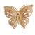 UNICEF Market Handmade Gold Plated Filigree Butterfly Brooch Pin