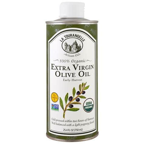 La Tourangelle 100 Organic Extra Virgin Olive Oil 25 4 Fl Oz 750