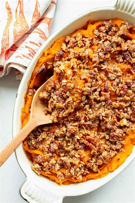 Healthy Mashed Sweet Potato Casserole Clean And Delicious