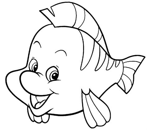 Flounder Coloring Page Coloring Pages 4 U
