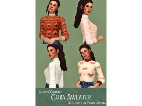 Aharris00britney Cora Sweater Recoloured The Sims 4 Download