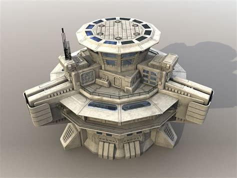 Futuristic Military Building