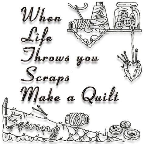 When Life Throws You Scraps 1 Easy Design ⋆ Pams Embroidery Designs