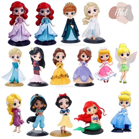 Topper Princess Premium Hiasan Kue Putri Pvc Elsa Anna Snow White