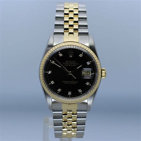 Rolex Oyster Perpetual Datejust Steel And Gold Gents Watch 16233