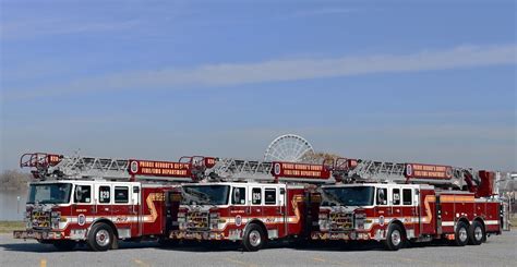 Pgfd Three 2019 Pierce Ladder Trucks Fire Photographer Flickr