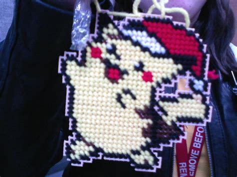 Christmas Pikachu Cross Stitch By Zetagame On Deviantart
