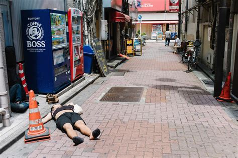 20 Shocking Photos Of Drunk Japanese By Lee Chapman Show The Ugly Side Of Drinking Bored Panda