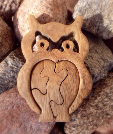 Wooden Owl Puzzle Wood Puzzle Handmade Puzzle Jigsaw By Puzzleson