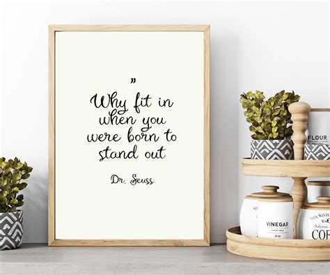 Home Décor Quotes About Life Brainy Quote Instant Download Dr Seuss