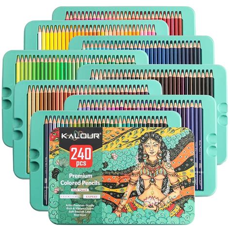 Kalour 240 Colors Color Lead Pencil Set Hand Painted Doodle Color
