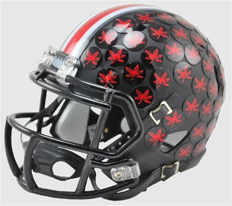 Ohio State Buckeyes Riddell Mini Speed Helmet Satin Black Football