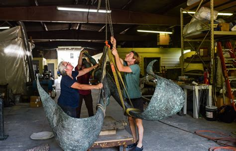 10000 Donated Toward Repair Installation Of Barney Bright Sculpture