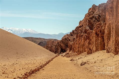 Arid Landscape In Extreme Dry Desert Of Atacama Photograph By