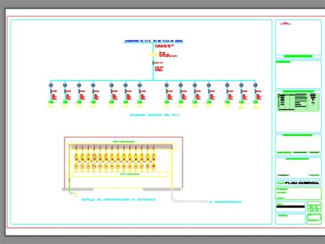 Diagrama Unifilar Subestacion 1000kva Dwg Section For