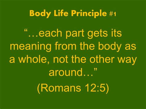 Ppt Body Life The True Identity Of The Local Church Powerpoint