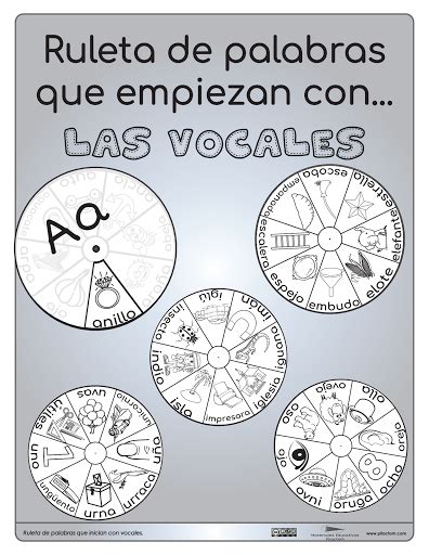 Ruleta De Vocales Interactivo Para Colorear Pliactom En Porn Sex