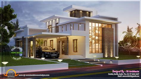 Awesome 3000 Sqfeet Contemporary House Home Kerala Plans