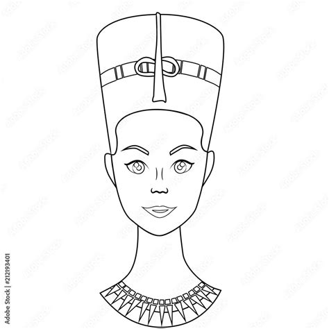 Vector Clipart Queen Egyptian Cleopatra Stock Vector Adobe Stock