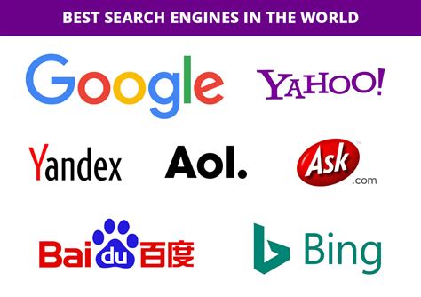 World S Top Popular Search Engines List Updated List Live Hot
