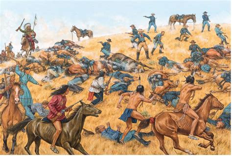 Battle Of Little Bighorn Native American Vs Cavalry