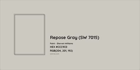 Sherwin Williams Repose Gray SW 7015 Paint Color Codes Similar